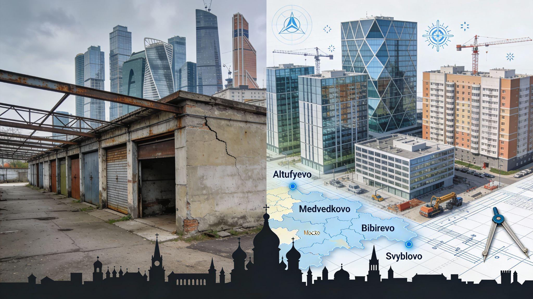 В каких районах Москвы сносят гаражи