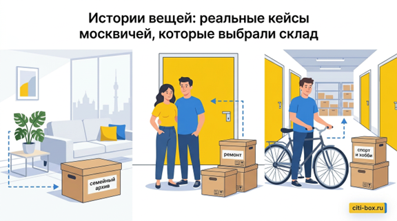 Истории вещей: реальные кейсы москвичей, которые выбрали склад