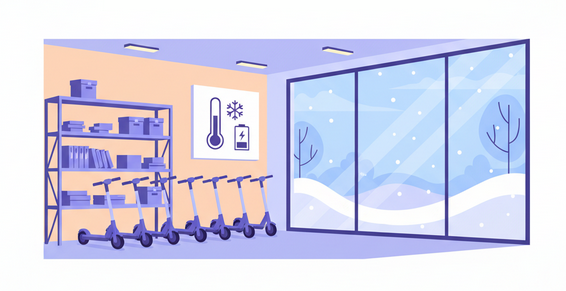 Хранение элекстросамокатов зимой