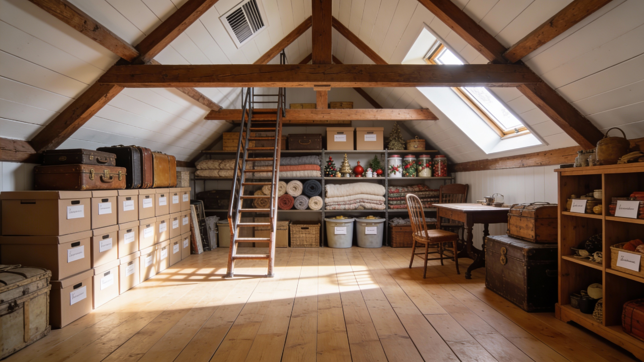 Хранение вещей на чердаке
