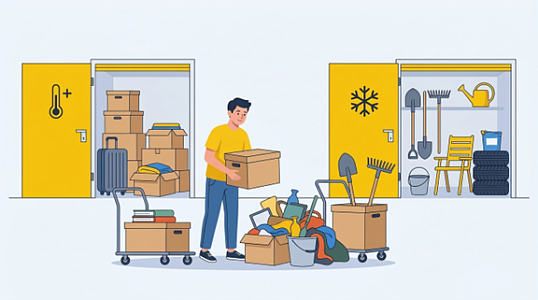 Хранение вещей дачников и загородной мебели зимой: когда нужен тёплый склад, а когда достаточно неотапливаемого